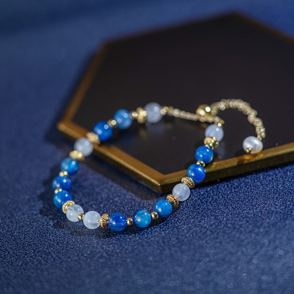 Kyanite Crystal Design Bracelet 蓝晶石设计款手链