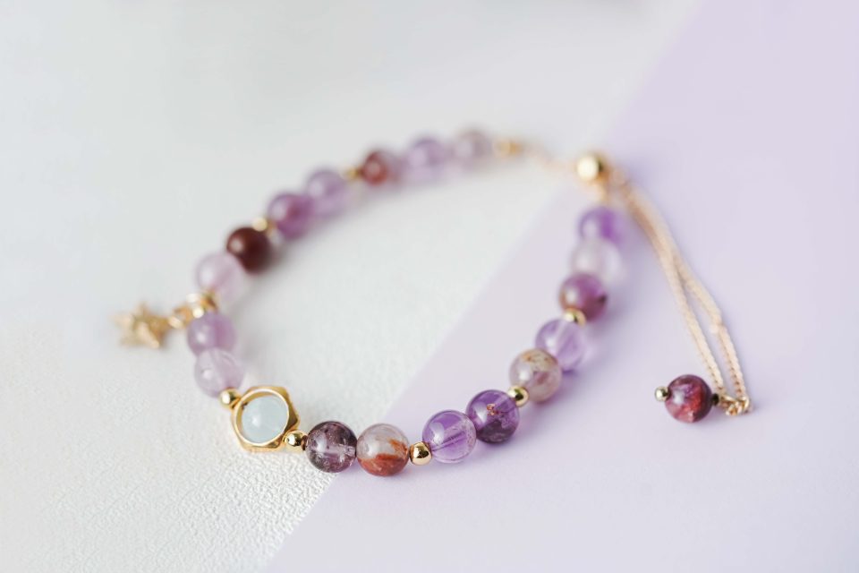 极光23小星星设计手链 Auralite23 Crystal with Little Star Charm Design Bracelet