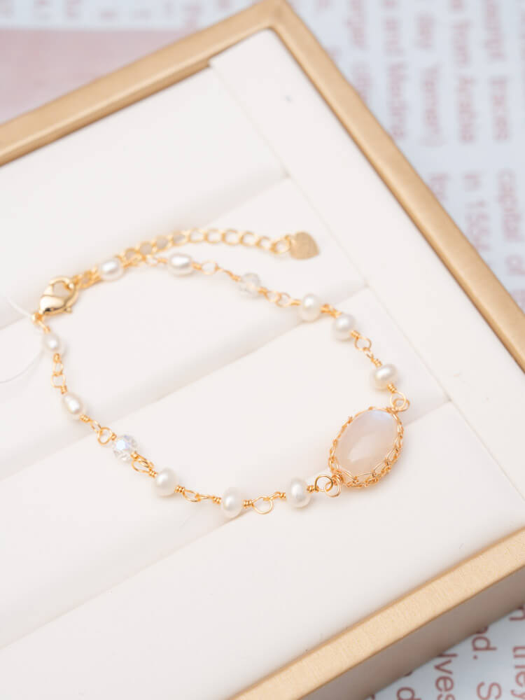White Moonlight Pearl Bracelet Design Style 白月光珍珠手链设计款