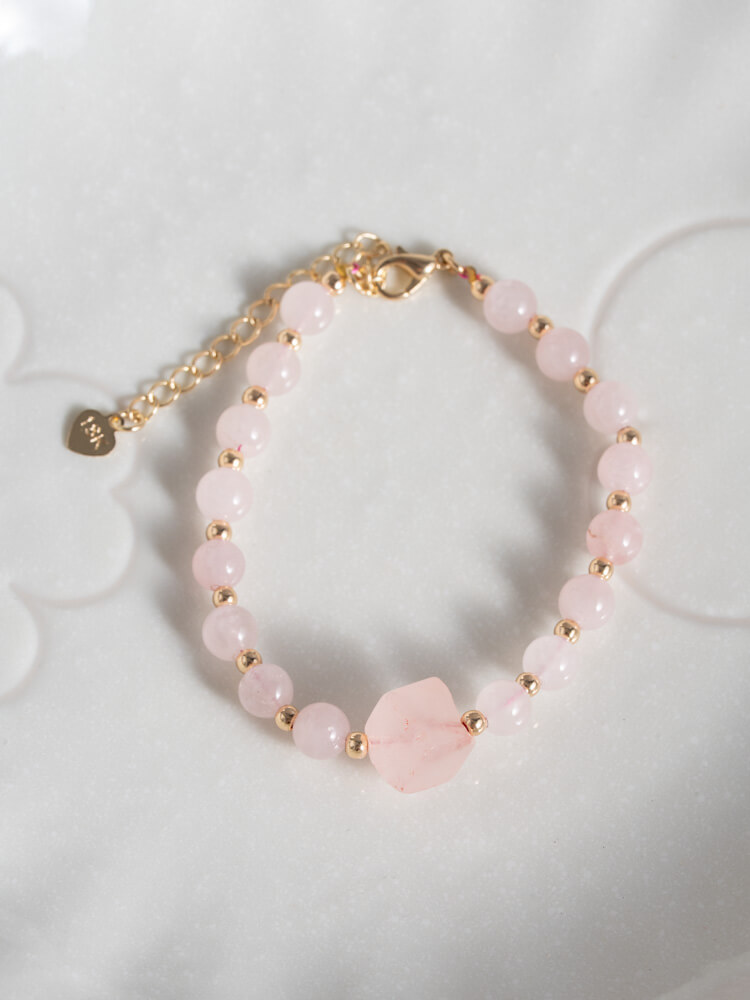 Rose Quartz Bracelet Design 粉晶手链设计款