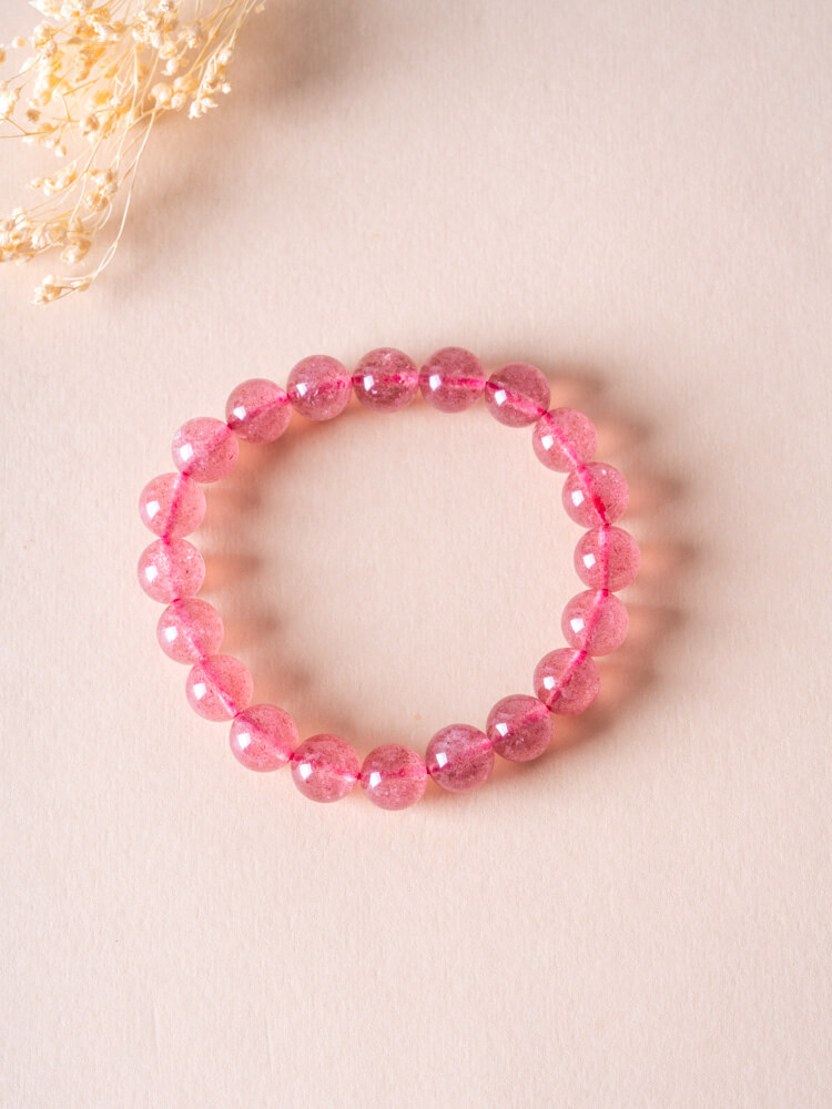Strawberry Quartz Bracelet 草莓晶手串