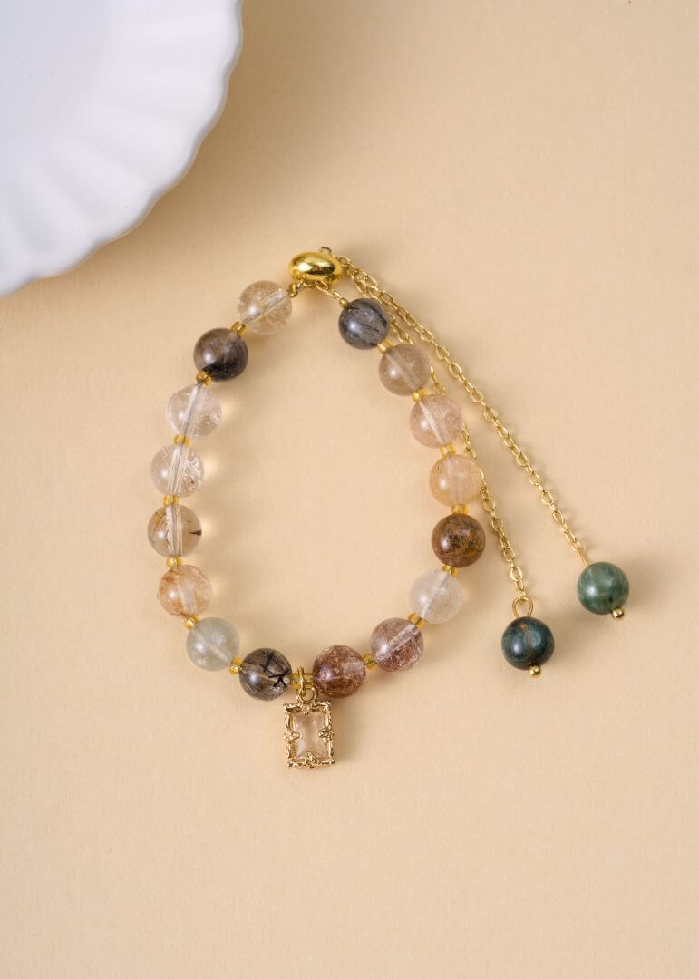 Designer Colorful Rutilated Quartz Bracelets (Set of Two Designs) 彩发晶手链设计款 【两款】