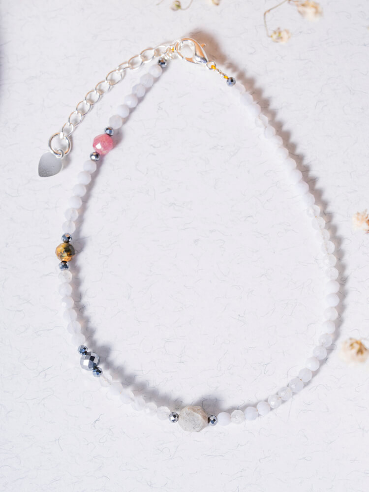 White Moonlight Anklet Design 白月光脚链设计款