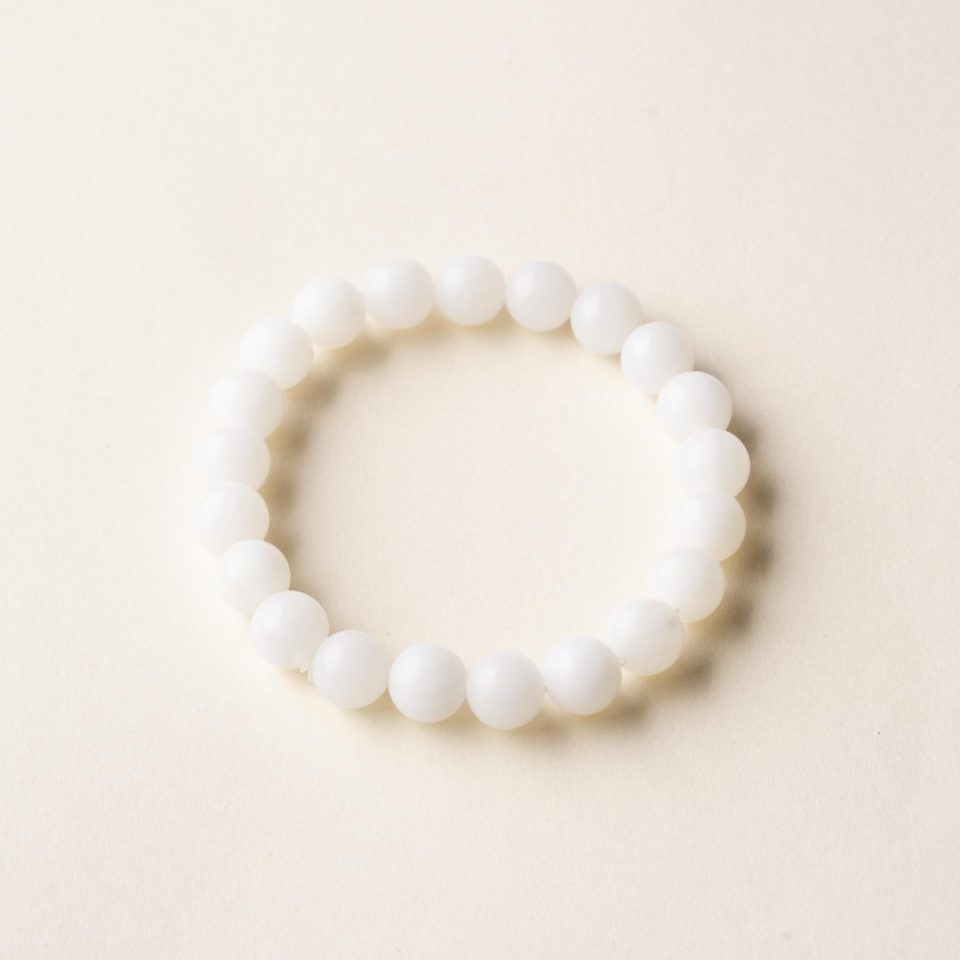 Golden Mother-of-Pearl Bead Bracelet 金丝贝手串